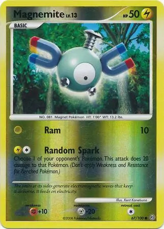 Magnemite 67/100 (Stormfront)  - Reverse Holofoil | Good Games Adelaide SA