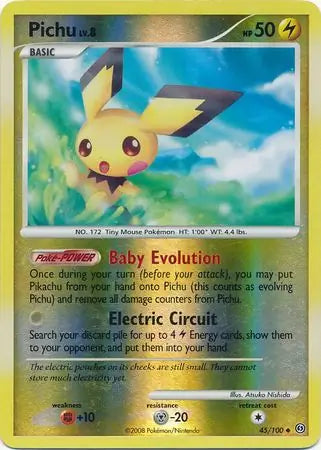 Pichu 45/100 (Stormfront)  - Reverse Holofoil | Good Games Adelaide SA