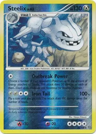 Steelix 28/100 (Stormfront)  - Reverse Holofoil | Good Games Adelaide SA