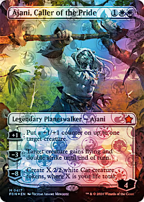 Ajani, Caller of the Pride 417 (Foundations)  - Foil | Good Games Adelaide SA
