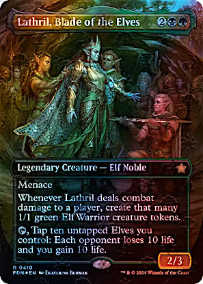 Lathril, Blade of the Elves 410 (Foundations)  - Foil | Good Games Adelaide SA