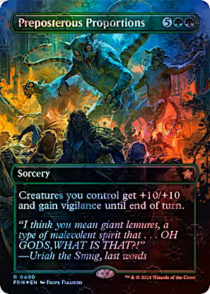 Preposterous Proportions 400 (Foundations)  - Foil | Good Games Adelaide SA