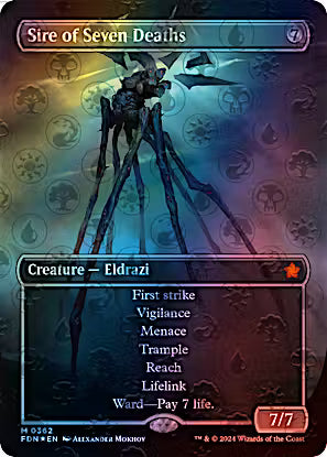 Sire of Seven Deaths 362 (Foundations)  - Foil | Good Games Adelaide SA