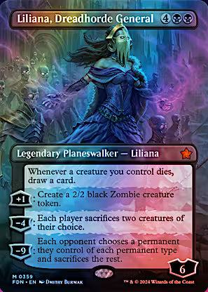 Liliana, Dreadhorde General 419 (Foundations)  - Foil | Good Games Adelaide SA