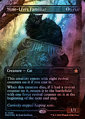 Nine-Lives Familiar 385 (Foundations)  - Foil | Good Games Adelaide SA
