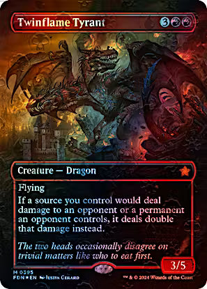 Twinflame Tyrant 395 (Foundations)  - Foil | Good Games Adelaide SA