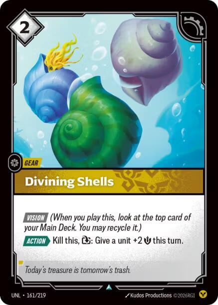 Divining Shells 161/219 (Unleashed)  | Good Games Adelaide SA