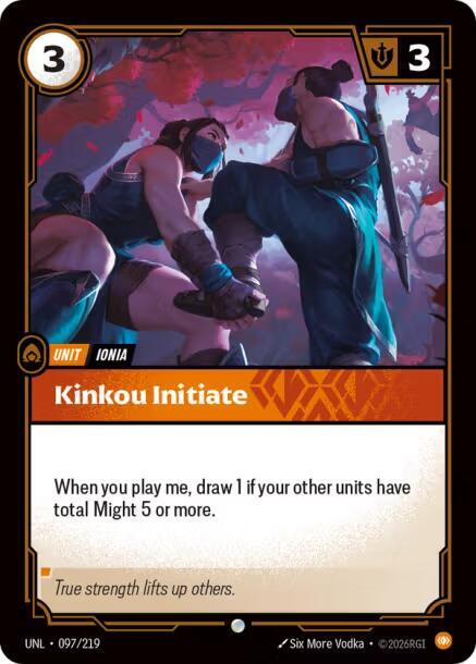 Kinkou Initiate 97/219 (Unleashed)  - Foil | Good Games Adelaide SA