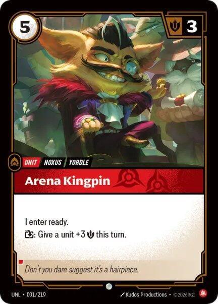 Arena Kingpin 1/219 (Unleashed)  - Foil | Good Games Adelaide SA