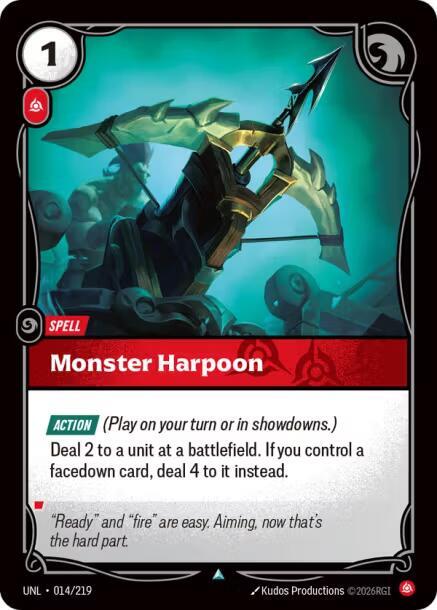 Monster Harpoon 014/219 (Unleashed)  | Good Games Adelaide SA