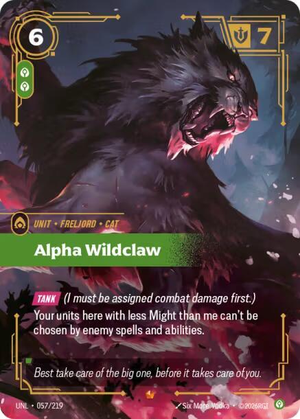 Alpha Wildclaw 057/219 (Unleashed)  - Foil | Good Games Adelaide SA