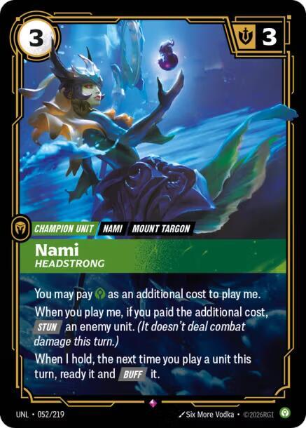 Nami - Headstrong 052/219 (Unleashed)  - Foil | Good Games Adelaide SA