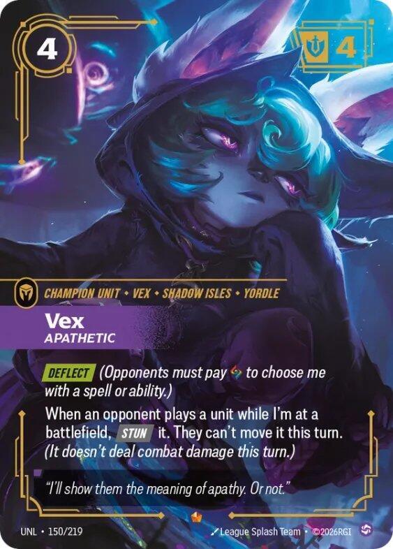 Vex - Apathetic 150/219 (Unleashed)  - Foil | Good Games Adelaide SA