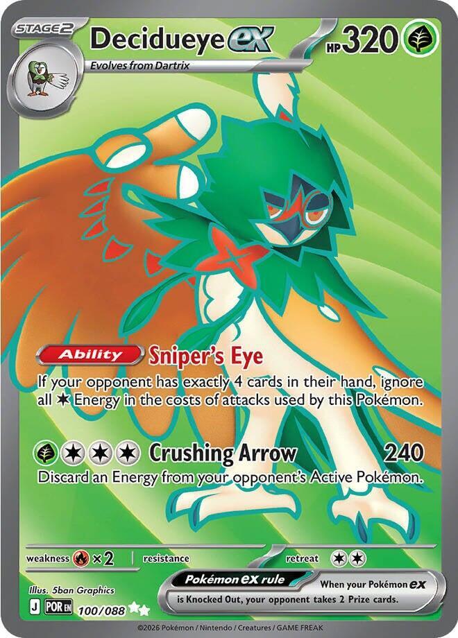 Decidueye ex 100/088 (ME03: Perfect Order)  - Holofoil | Good Games Adelaide SA