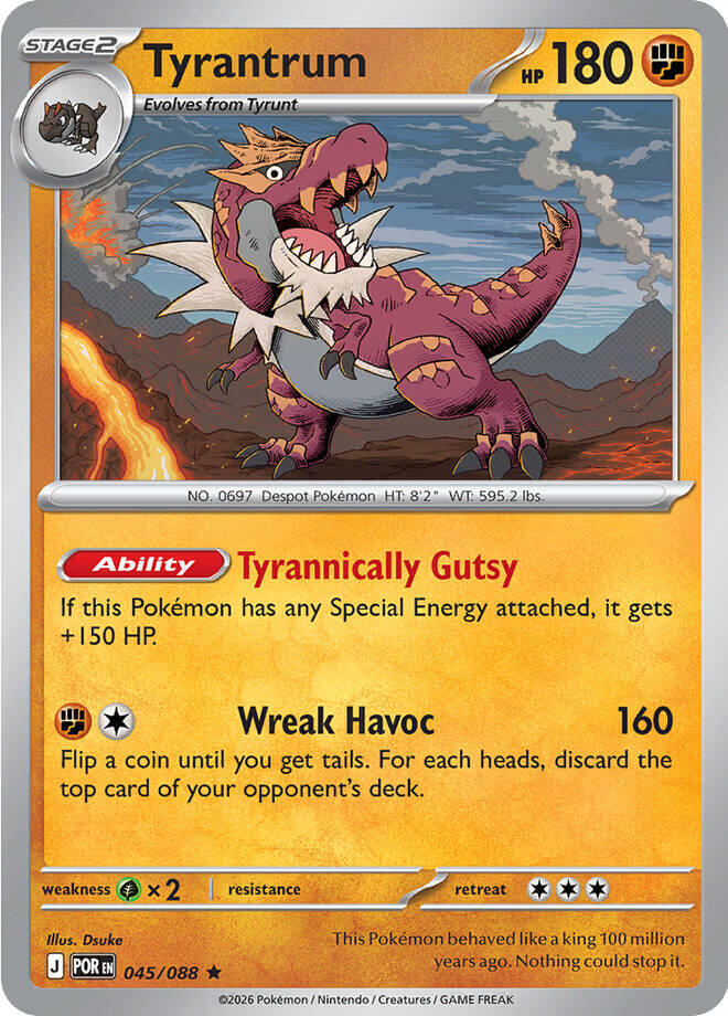Tyrantrum 045/088 (ME03: Perfect Order)  - Holofoil | Good Games Adelaide SA