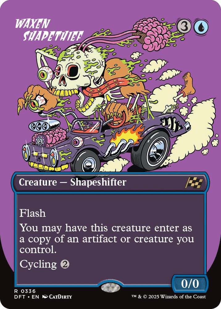 Waxen Shapethief Borderless (Dupe) 336 (Aetherdrift)  - Foil | Good Games Adelaide SA