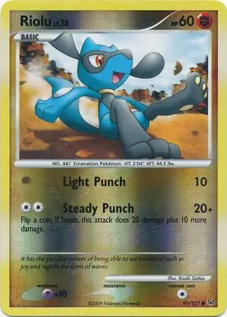 Riolu 91/127 (Platinum)  - Reverse Holofoil | Good Games Adelaide SA