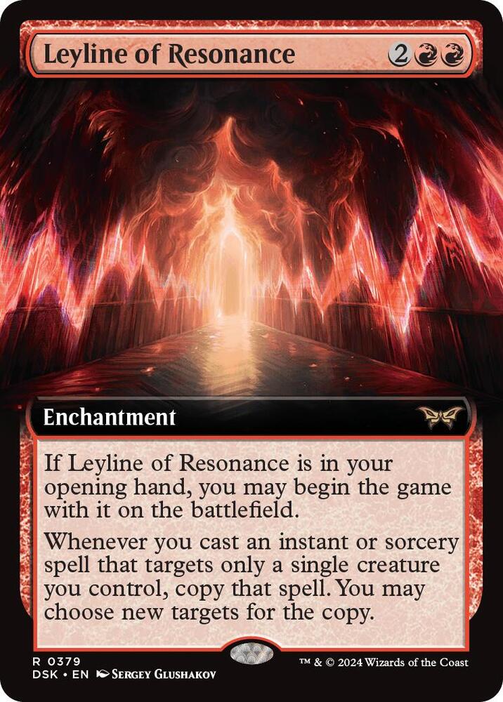 Leyline of Resonance Extended Art 379 (Duskmourn: House of Horror)  | Good Games Adelaide SA