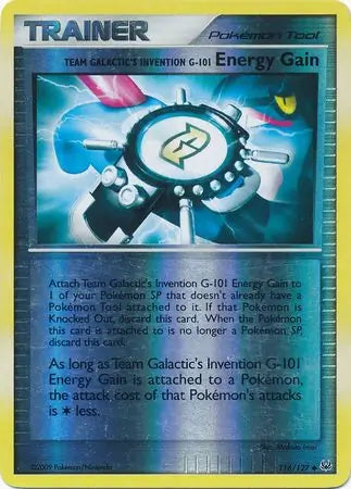 Team Galactic's Invention G-01 Energy Gain 116/127 (Platinum)  - Reverse Holofoil | Good Games Adelaide SA