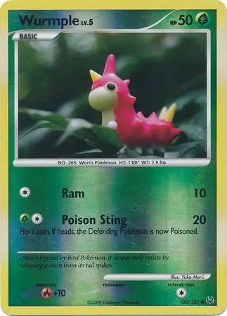 Wurmple 103/127 (Platinum)  - Reverse Holofoil | Good Games Adelaide SA