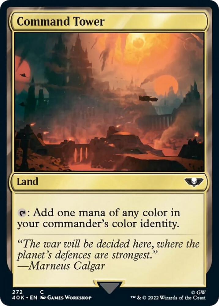 Command Tower 272 Surge Foil 272 (Universes Beyond: Warhammer 40,000)  - Foil | Good Games Adelaide SA