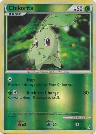 Chikorita 53/95 (Call of Legends)  - Reverse Holofoil | Good Games Adelaide SA