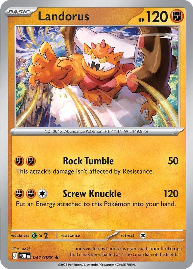 Landorus 041/088 (ME03: Perfect Order)  - Holofoil | Good Games Adelaide SA
