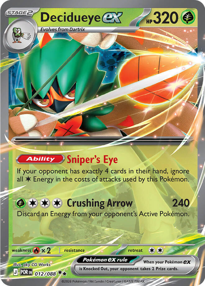 Decidueye ex 012/088 (ME03: Perfect Order)  - Holofoil | Good Games Adelaide SA