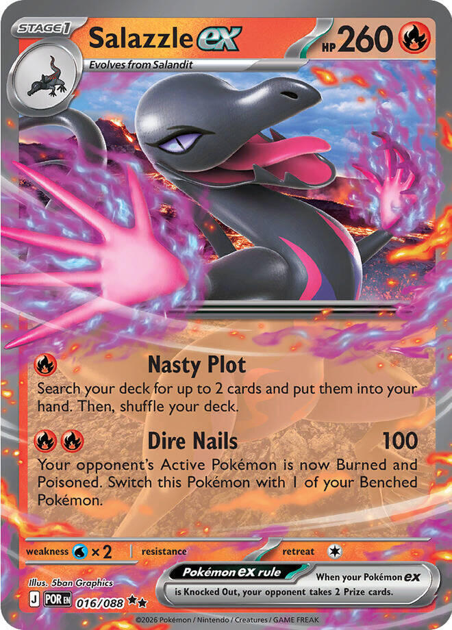 Salazzle ex 016/088 (ME03: Perfect Order)  - Holofoil | Good Games Adelaide SA
