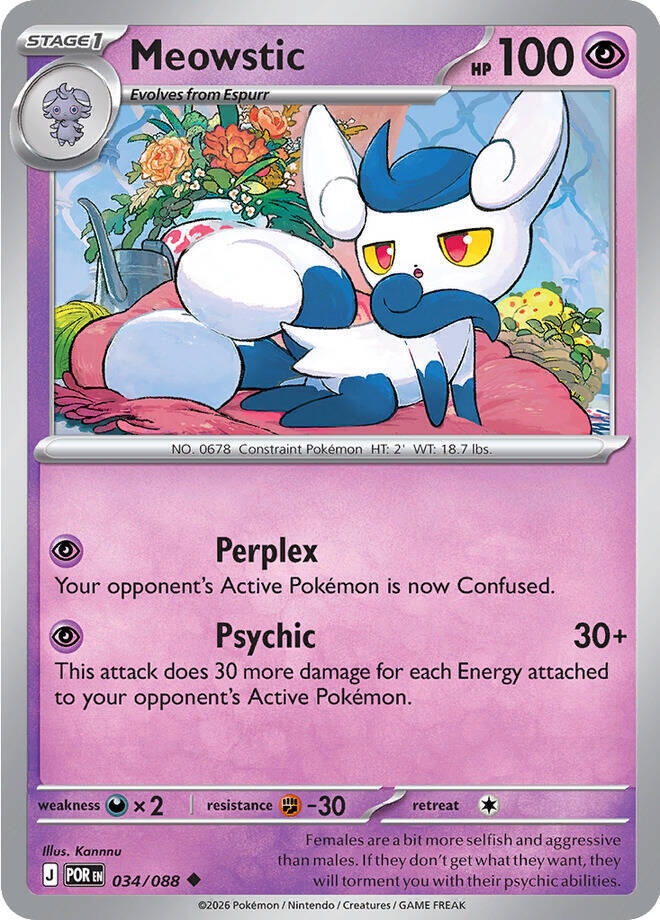 Meowstic 034/088 (ME03: Perfect Order)  | Good Games Adelaide SA