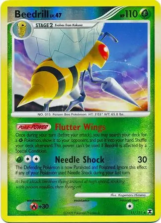 Beedrill 15/111 (Rising Rivals)  - Reverse Holofoil | Good Games Adelaide SA