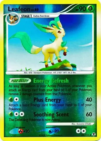 Leafeon 45/111 (Rising Rivals)  - Reverse Holofoil | Good Games Adelaide SA