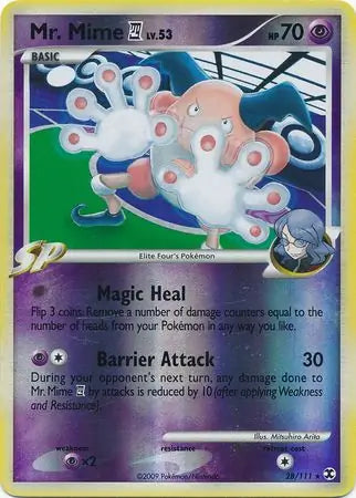 Mr. Mime Elite4 28/111 (Rising Rivals)  - Reverse Holofoil | Good Games Adelaide SA