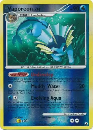 Vaporeon 34/111 (Rising Rivals)  - Reverse Holofoil | Good Games Adelaide SA