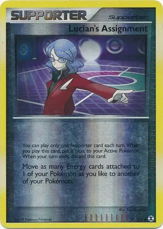 Lucians Assignment 92/111 (Rising Rivals)  - Reverse Holofoil | Good Games Adelaide SA