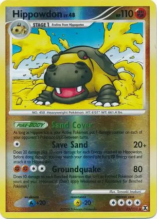 Hippowdon 25/111 (Rising Rivals)  - Reverse Holofoil | Good Games Adelaide SA