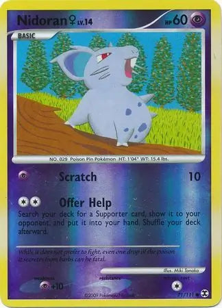 Nidoran F 71/111 (Rising Rivals)  - Reverse Holofoil | Good Games Adelaide SA