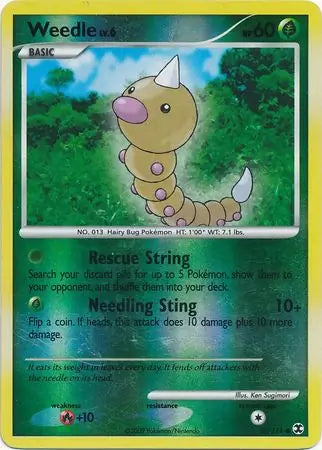 Weedle 86/111 (Rising Rivals)  - Reverse Holofoil | Good Games Adelaide SA