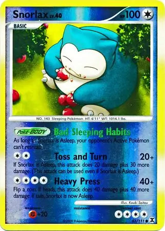 Snorlax 81/111 (Rising Rivals)  - Reverse Holofoil | Good Games Adelaide SA