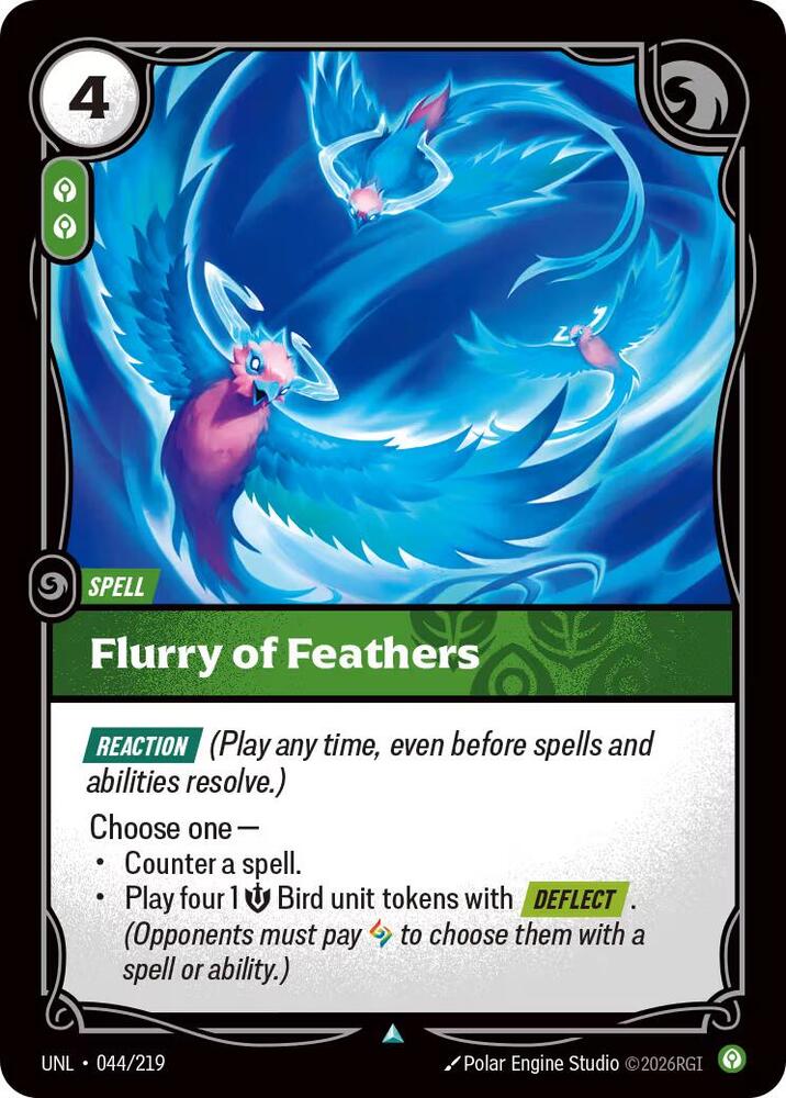Flurry of Feathers 44/219 (Unleashed)  - Foil | Good Games Adelaide SA