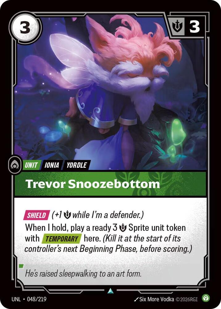 Trevor Snoozebottom 048/219 (Unleashed)  | Good Games Adelaide SA