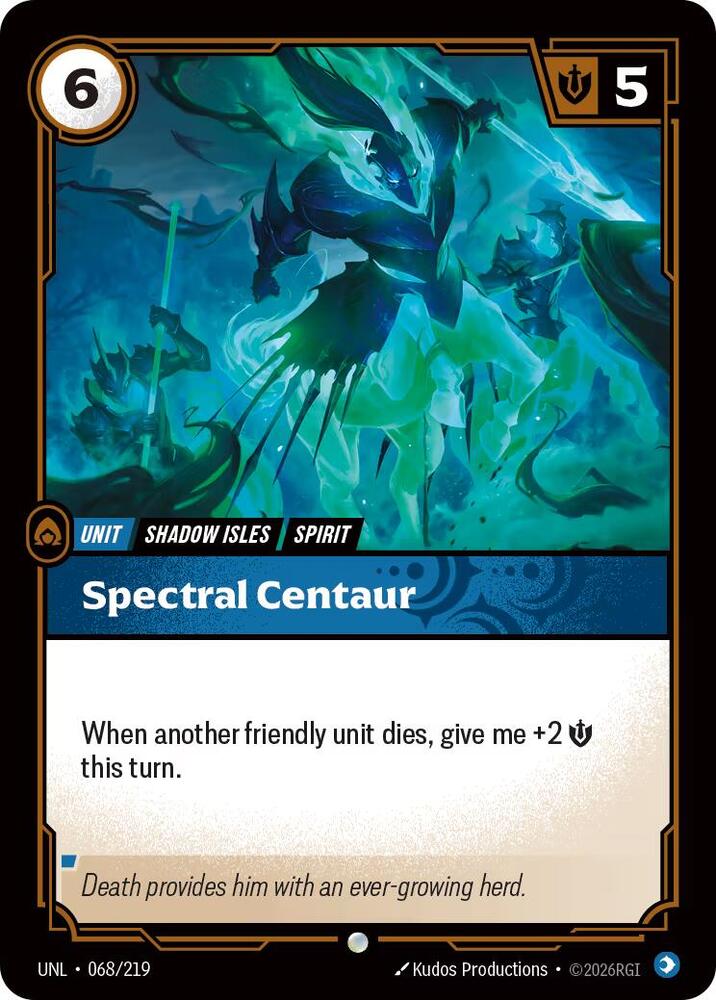 Spectral Centaur 68/219 (Unleashed)  - Foil | Good Games Adelaide SA