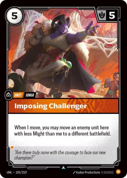 Imposing Challenger 105/219 (Unleashed)  - Foil | Good Games Adelaide SA