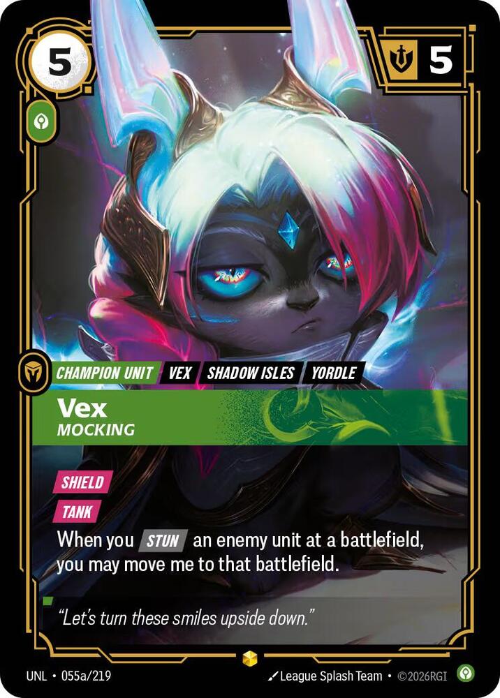 Vex - Mocking 055a/219 (Unleashed)  - Foil | Good Games Adelaide SA