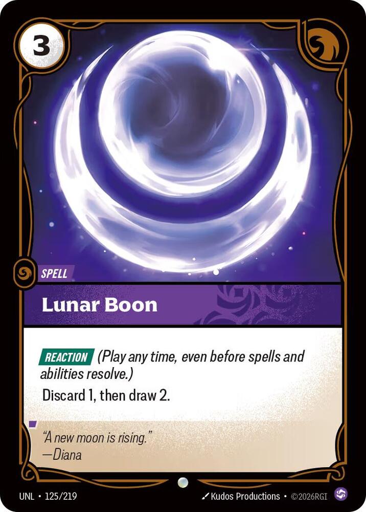 Lunar Boon 125/219 (Unleashed)  - Foil | Good Games Adelaide SA