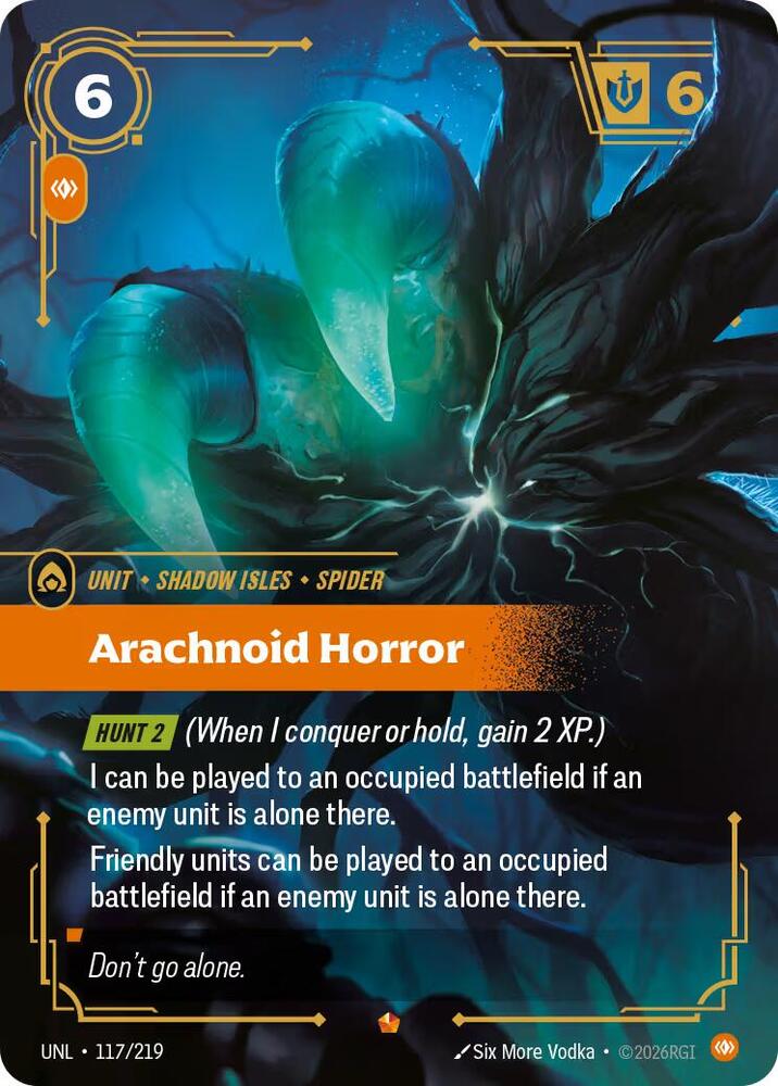 Arachnoid Horror 117/219 (Unleashed)  - Foil | Good Games Adelaide SA