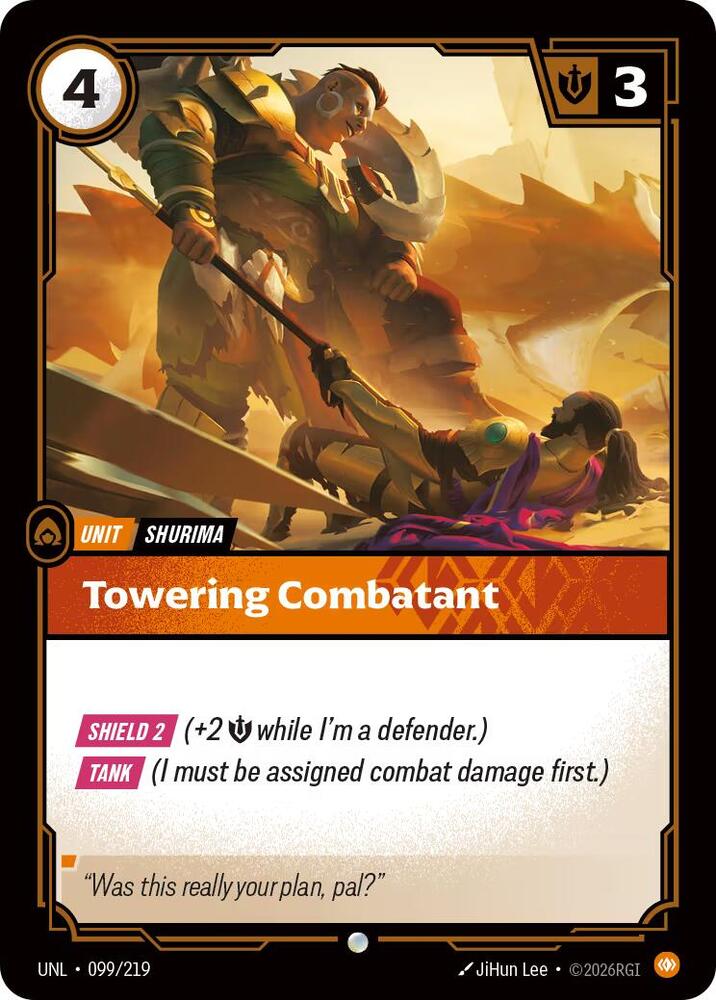 Towering Combatant 099/219 (Unleashed)  | Good Games Adelaide SA