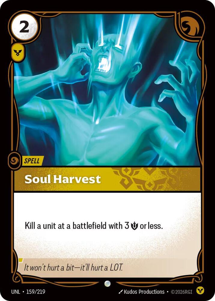 Soul Harvest 159/219 (Unleashed)  - Foil | Good Games Adelaide SA