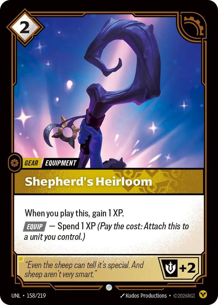 Shepherd's Heirloom 158/219 (Unleashed)  - Foil | Good Games Adelaide SA