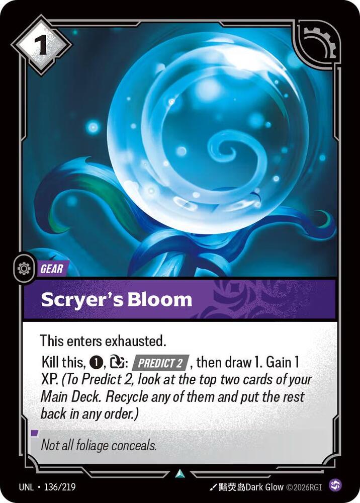 Scryer's Bloom 136/219 (Unleashed)  - Foil | Good Games Adelaide SA